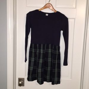 Gap kids girls dress with plaid bottom